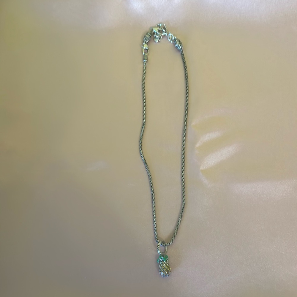 Brighton pineapple charm necklace
